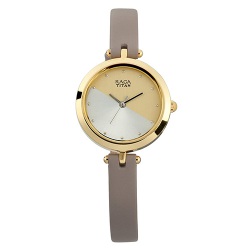 Remarkable Titan Raga Viva Champagne Dial Watch for Women to India