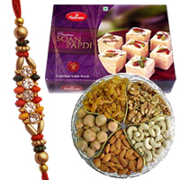 Rakhis,Soan Papri with Assorted Dry Fruits to Rakhi-to-world-wide.asp