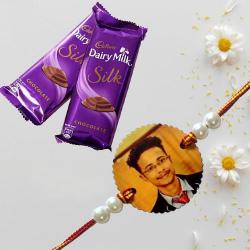 Personalized Rakhi with Cadbury Silk to Rakhi-to-world-wide.asp