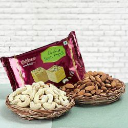Crispy Haldirams Soan Papdi with Mixed Dry Fruits to World-wide-gifts-for-sister.asp