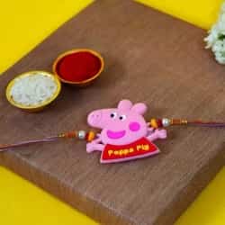 Kids Special Peppa Pig Rakhi to World-wide-rakhi-for-kids.asp