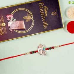 Ganesh Rakhi Gift Set to World-wide-rakhi-chocolates.asp