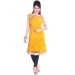 Thriving Bloom Georgette Kurti