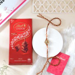 Timeless Rakhi Gift with Lindt Chocolates to Rakhi-to-australia.asp