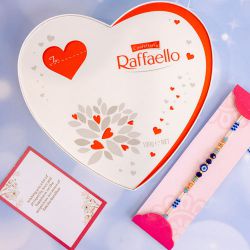 Evil Eye Good Luck Rakhi with Raffaello to Australia-rakhi-chocolates.asp