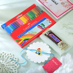 Mario Joy Rakhi with Colors & Snickers to Rakhi-to-australia.asp