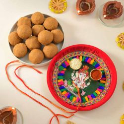 Heritage Festival Rakhi Pack with Thali and Sweet Treat to Australia-rakhi-thali.asp
