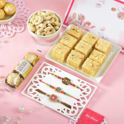 Trio Rakhi Celebration Hamper to Rakhi-to-australia.asp