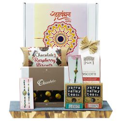 Elegant Rakhi Tea Time Gift Package to Australia-rakhi-chocolates.asp