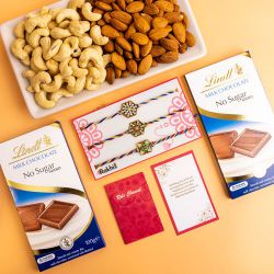 Sibling Love Gift Pack with Rakhis and Goodies to Australia-rakhi-chocolates.asp