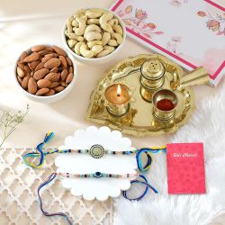 Rakhis with Pooja Thali Surprise to Rakhi-to-australia.asp