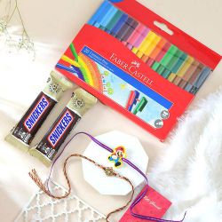 Rakhi Joy with Art & Snickers to Rakhi-to-australia.asp