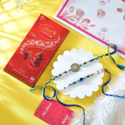 Cultural Rakhis with Premium Lindt Chocolates