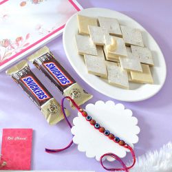 Protective Rakhi Hamper with Sweets and Chocolates
