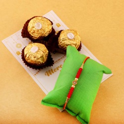 Yummy Ferrero Chocolate with Rakhi, Free Roli Chawal and Rakhi Card to Rakhi-to-australia.asp