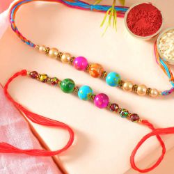 Twosome Aura Beaded Rakhi to Rakhi-to-australia.asp