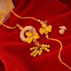 Yellow Gleam Floral Pearl Lumba to Rakhi-to-australia.asp