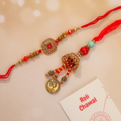 Beautiful Rajasthani Style Bhaiya Bhabhi Rakhi to Australia-only-rakhi.asp