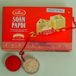 Gallant Veera Rakhi with Soan to Australia-rakhi-sweets.asp