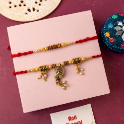 Eternal Bond with Two Designer Rakhis to Rakhi-to-australia.asp