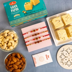 Festive Cheer Designer Rakhis Mouthful Hamper to Australia-rakhi-chocolates.asp
