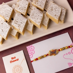 Valiant Veera Rakhi with Kaju Sweet to Rakhi-to-australia.asp