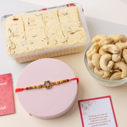 Sibling Affection Rakhi with Sweets n Nuts to Australia-rakhi-sweets.asp