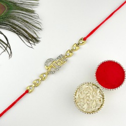 Exquisite Veera Rakhi in Bead n Stone to Rakhi-to-canada.asp