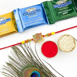 Incredible Rakhi with 3 Luscious Ghirardelli to Canada-rakhi-chocolates.asp