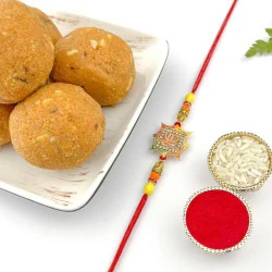 Ek Onkar Rakhi N Blitesome Besan Laddoo to Canada-rakhi-sweets.asp