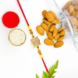 Sikh Symbol Rakhi N Almonds for All to Canada-rakhi-dry-fruits.asp