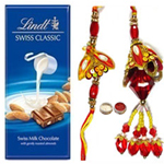 Ultimate Bhaiya N Bhaibhi Rakhi With Lindt Swiss Chocolate to Rakhi-to-canada.asp