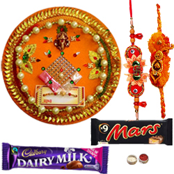 Stunning Combo Of Bhaiya N Bhabhi Rakhi,  Cadbury ... to Gudalur (nilgiris)
