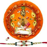 Nice Looking Rakhi With Rakhi Thali to Rakhi-to-canada.asp