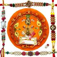 Stunning 4 Rakhi With Rakhi Thali. to Rakhi-to-canada.asp