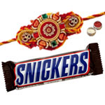 Elegant Rakhi N Tempting Snickers to Rakhi-to-canada.asp