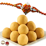 Enchanting Rakhi With Besan Laddoo to Rakhi-to-canada.asp