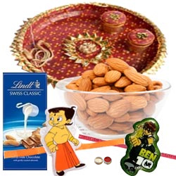 Perfect Combination Of Kids Rakhi, Thali, Lindt Sw... to Marmagao