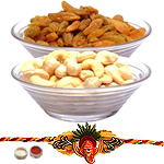 Ambrosial Dry Fruit and Kid Rakhi Array to Rakhi-to-canada.asp