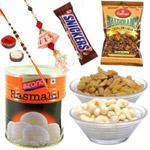 Sizzling Woven in Love Rakhi Delight Gift Hamper to Rakhi-to-canada.asp