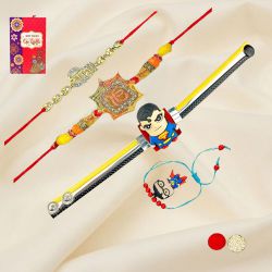 Beads Glare Veera n Kids Rakhi Combo to Rakhi-to-canada.asp