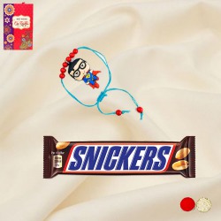 Kids Superman Rakhi N Snickers Joy to Canada-rakhi-chocolates.asp