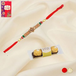 Absolute Boon OM Rakhi n 3 Ferrero to Canada-rakhi-chocolates.asp