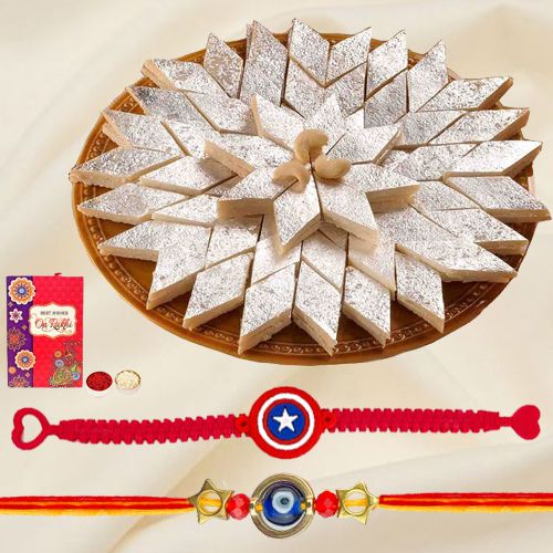 Kids Caravan Rakhi Sets N Kaju Delight to Alwaye