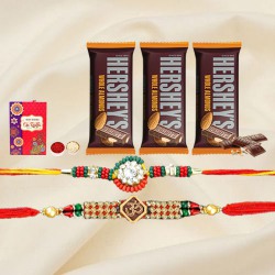 Incredible Shine Rakhis n Hersheys delight to Rakhi-to-canada.asp