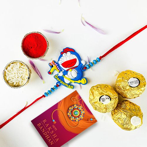 Doraemon Rakhi and Ferrero Rocher to Cooch Behar