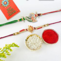 Twin Peacock Rakhi Gift Set to Canada-only-rakhi.asp