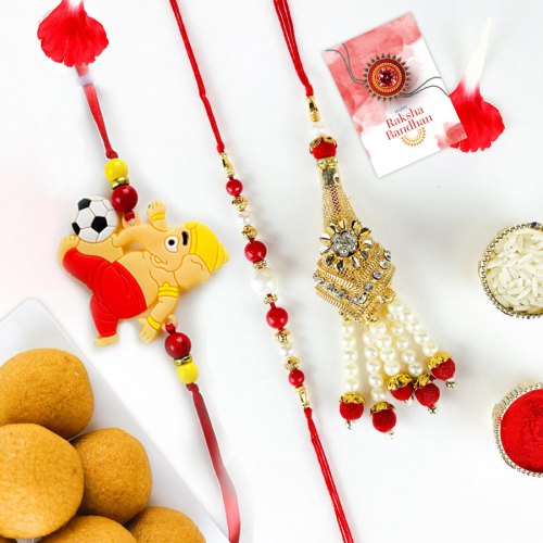 Sweet Rakhi Combo for Family to Kanyakumari