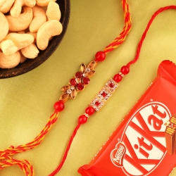 Sweetness Rakhi Platter for Brother to Canada-rakhi-chocolates.asp