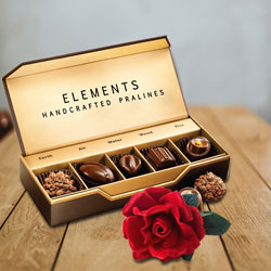 Chocolate Box from ITC with Velvet Rose to India